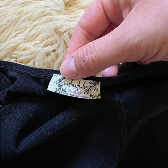 Free People Black High Contrast Bodysuit Medium - Picture 4 of 8